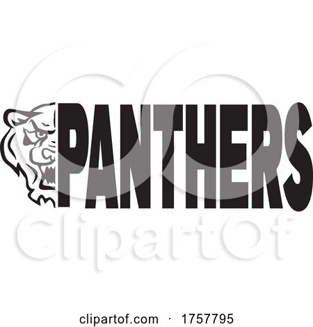 Panther Mascot Head by PANTHERS Text by Johnny Sajem