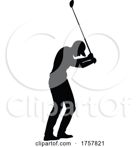 Golfer Golf Sports Person Silhouette by AtStockIllustration