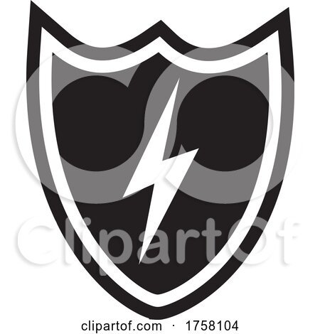 Shield with a Lightning Bolt by Johnny Sajem