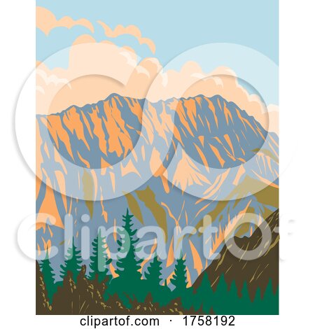 Gesause National Park Within the Ennstal Alps in Styria Austria Art Deco WPA Poster Art by patrimonio