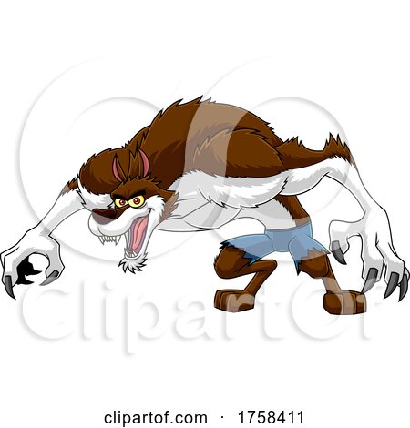 Cartoon Werewolf by Hit Toon
