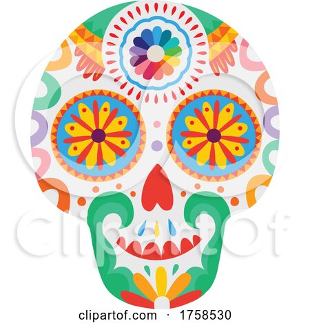 Mexican Sugar Skull by Vector Tradition SM