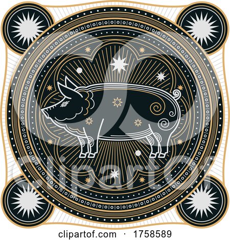 Chinese Zodiac Pig by Vector Tradition SM