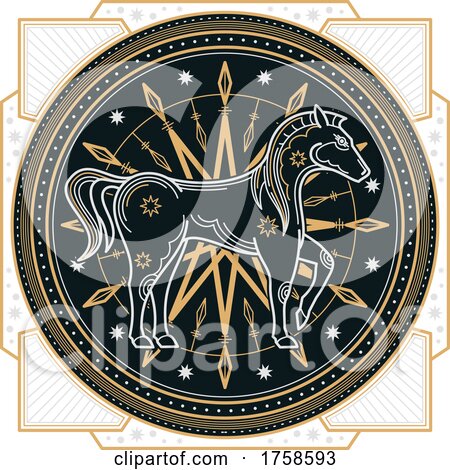 Chinese Zodiac Horse by Vector Tradition SM