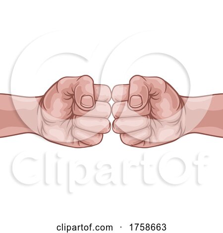 Fist Bump Punch Fists Boxing Comic Pop Art Cartoon by AtStockIllustration