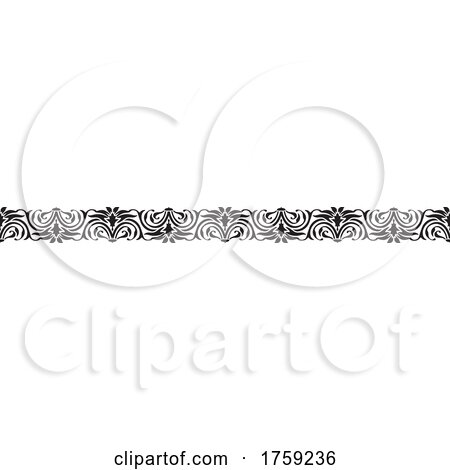 Floral Border by Vector Tradition SM