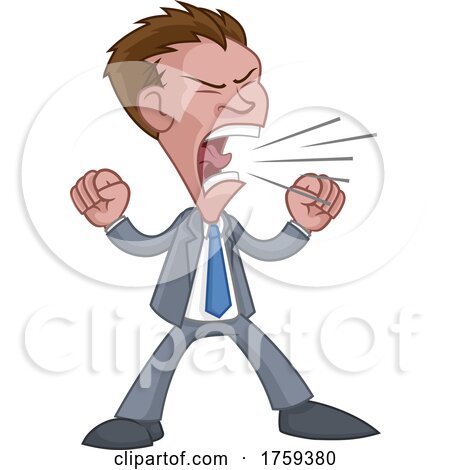 angry worker clipart
