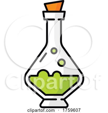 Potion Bottle Halloween Icon by Vector Tradition SM