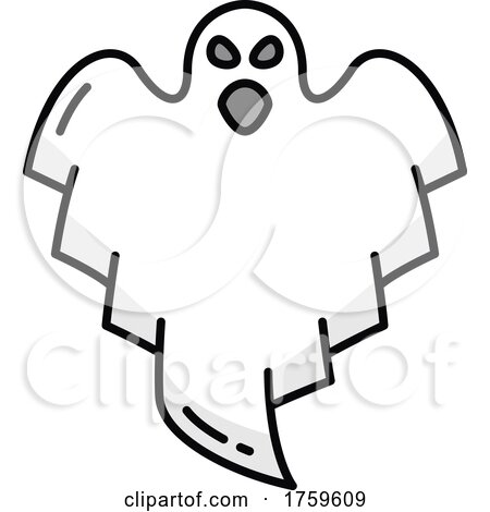 Ghost Halloween Icon by Vector Tradition SM