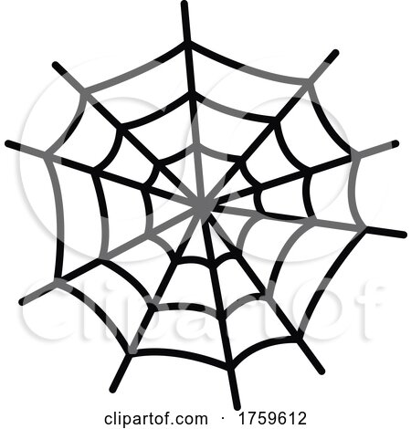 Spider Web Halloween Icon by Vector Tradition SM