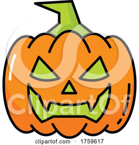 Halloween Jackolantern Icon by Vector Tradition SM