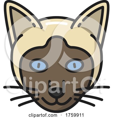 Siamese Cat Icon by Vector Tradition SM