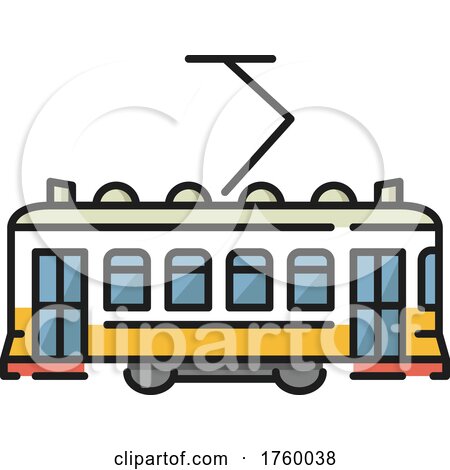 Tram Icon by Vector Tradition SM