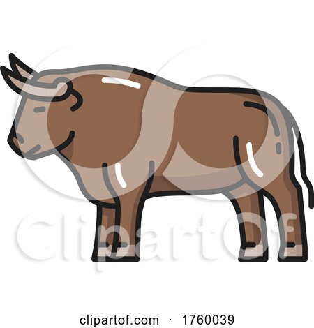 Bull Icon by Vector Tradition SM