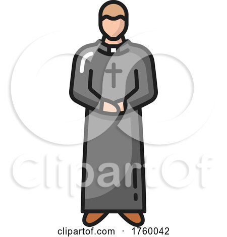 Catholic Priest Icon by Vector Tradition SM