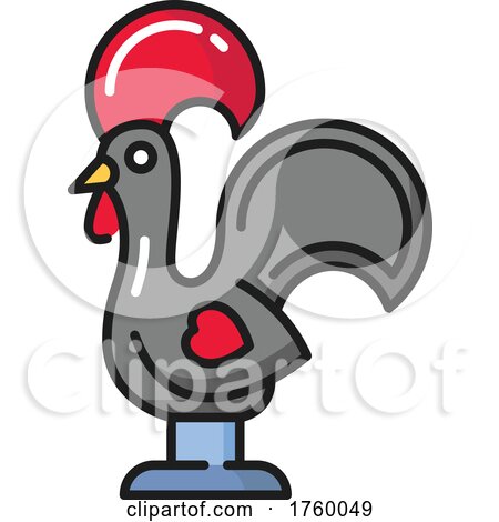 Barcelos Rooster Icon by Vector Tradition SM