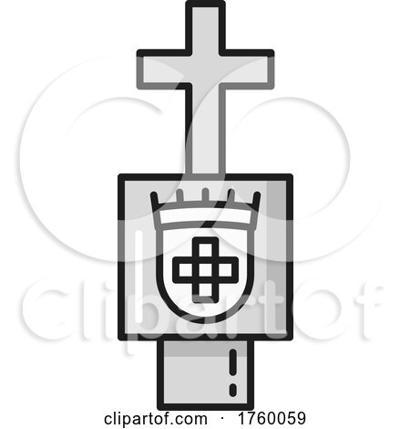 Symbol of Order of Christ Icon by Vector Tradition SM