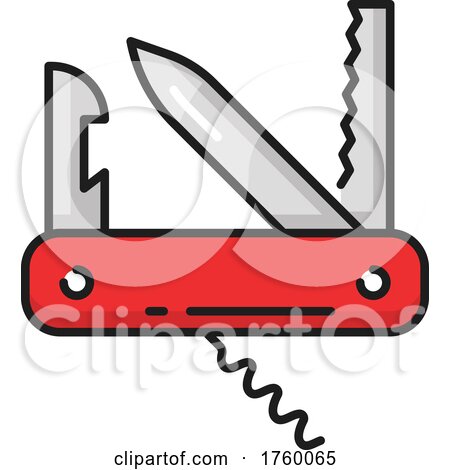 Swiss Army Knife Icon by Vector Tradition SM