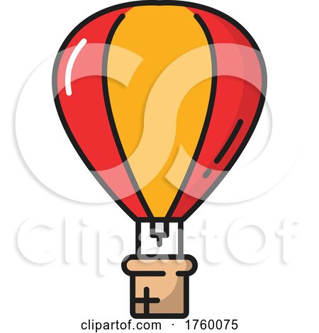 Hot Air Balloon Icon by Vector Tradition SM