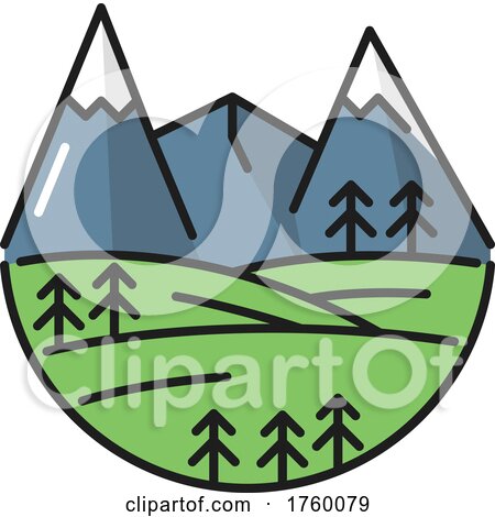 Mountains Icon by Vector Tradition SM