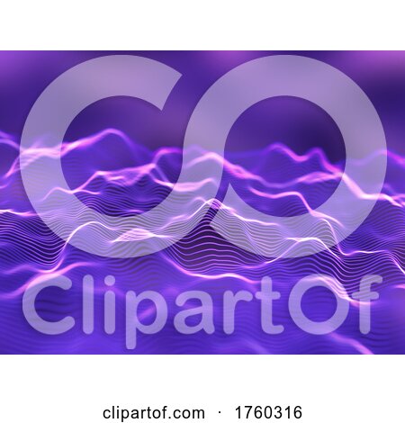 3D Abstract Background of Flowing Lines by KJ Pargeter
