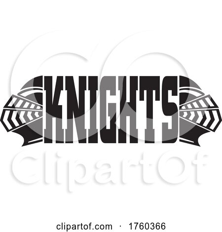 Black and White Helmets and Horizontal Knights Text by Johnny Sajem