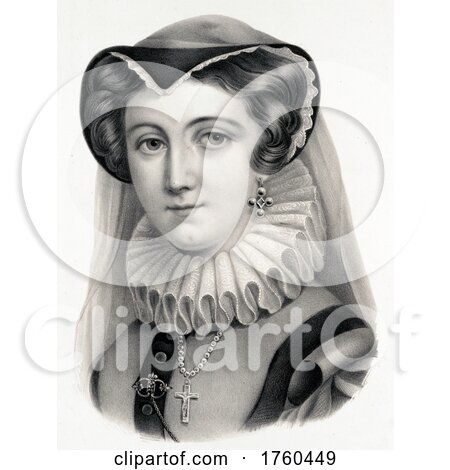 Portrait of a Mary Queen of Scotts by JVPD