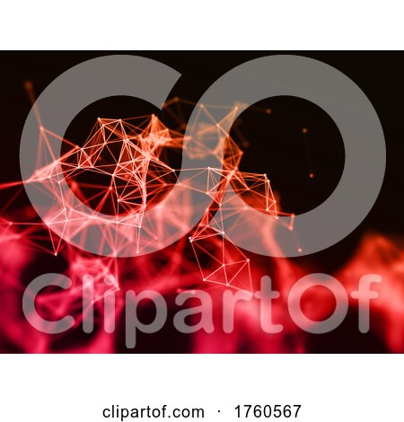 3D Abstract Network Communications Background Design by KJ Pargeter