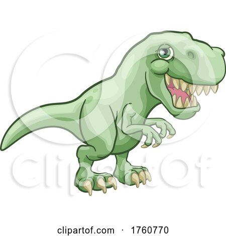 Dinosaur T Rex Animal Cartoon Illustration by AtStockIllustration