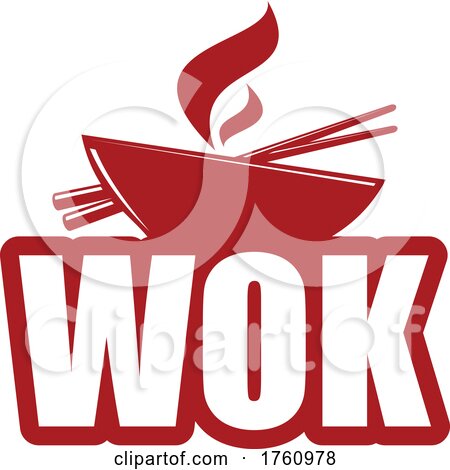 Wok and Chopsticks by Vector Tradition SM