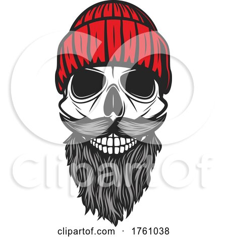 Skull with a Beanie by Vector Tradition SM