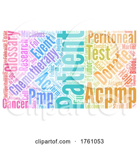 Colorful Word Collage of Appendix Cancer Words by Jamers