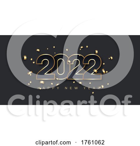 Minimal Happy New Year Banner Design by KJ Pargeter