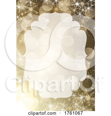Gold Christmas Background by KJ Pargeter