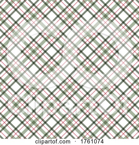 Plaid Pattern Background in Christmas Colours by KJ Pargeter