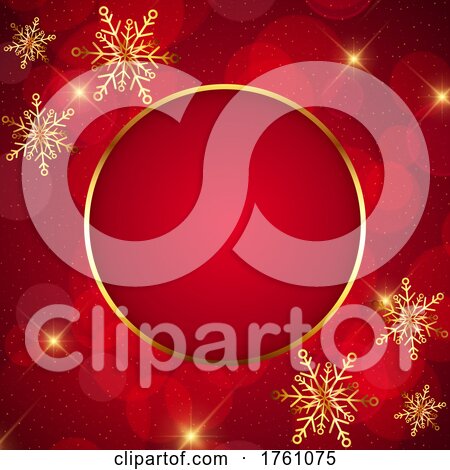 Red and Gold Elegant Christmas Background by KJ Pargeter
