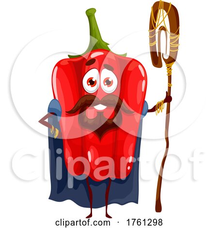 Red Bell Pepper Character by Vector Tradition SM