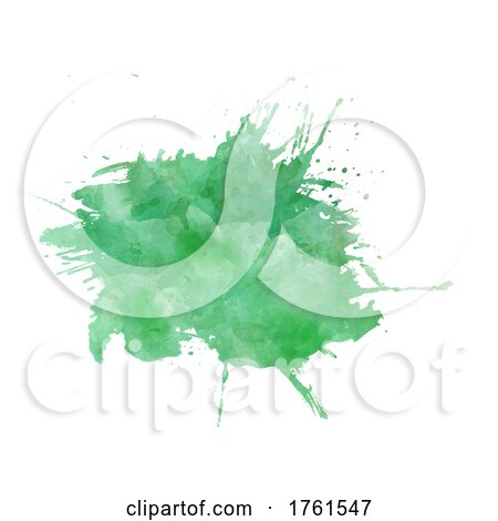 Watercolour Stain Texture in Green Colours 0211 by KJ Pargeter