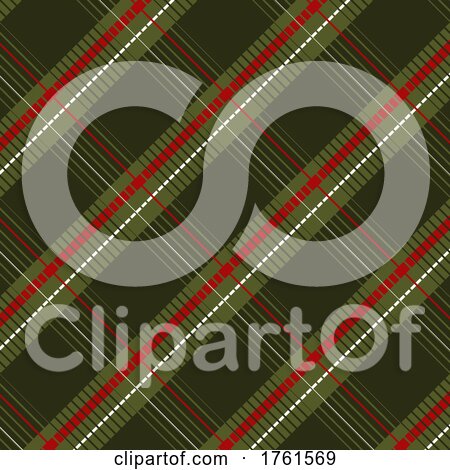 Christmas Style Plaid Pattern Background by KJ Pargeter