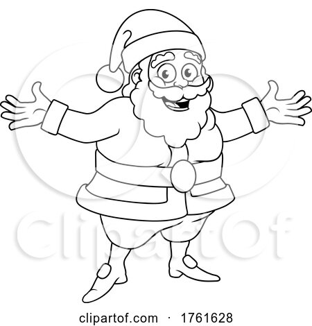 Santa Claus Christmas Cartoon Mascot by AtStockIllustration