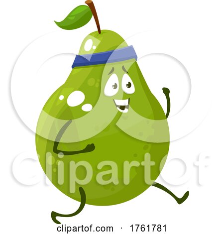 Exercising Pear Character by Vector Tradition SM