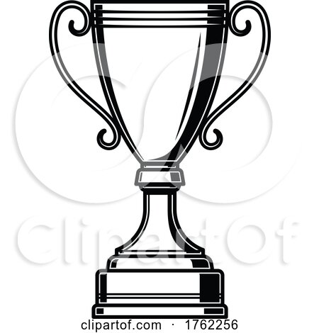 Black and White Trophy Design by Vector Tradition SM