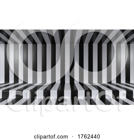 Abstract Geometric Striped Podium Background by KJ Pargeter