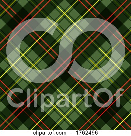 Abstract Background with a Christmas Plaid Themed Pattern by KJ Pargeter