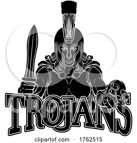 Spartan Trojan Gladiator Gamer Warrior Woman by AtStockIllustration