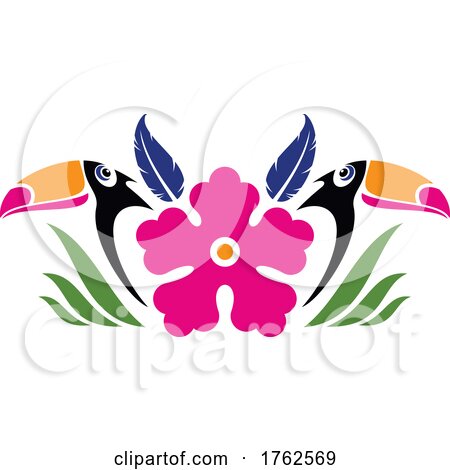 Floral Toucan Design by Vector Tradition SM