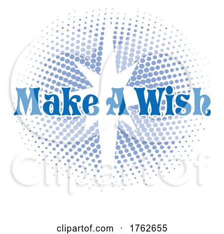 Star with Make a Wish Text by Johnny Sajem