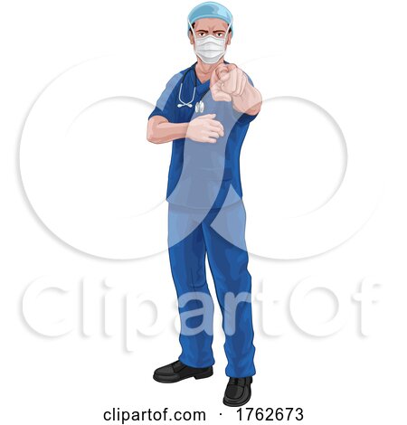 Nurse Doctor Pointing Your Country Needs You by AtStockIllustration