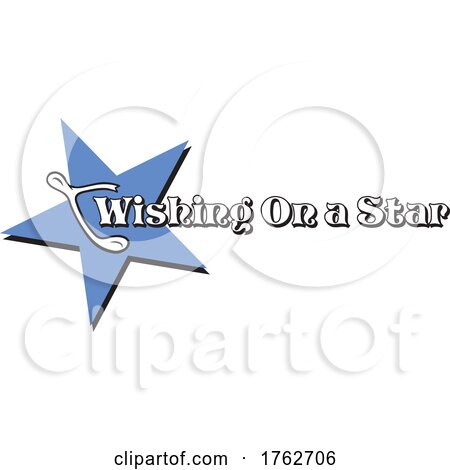 Cartoon Wish Bone and Text over a Star by Johnny Sajem