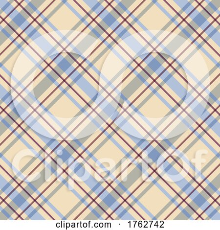 Abstract Plaid Background with Vintage Christmas Colours by KJ Pargeter